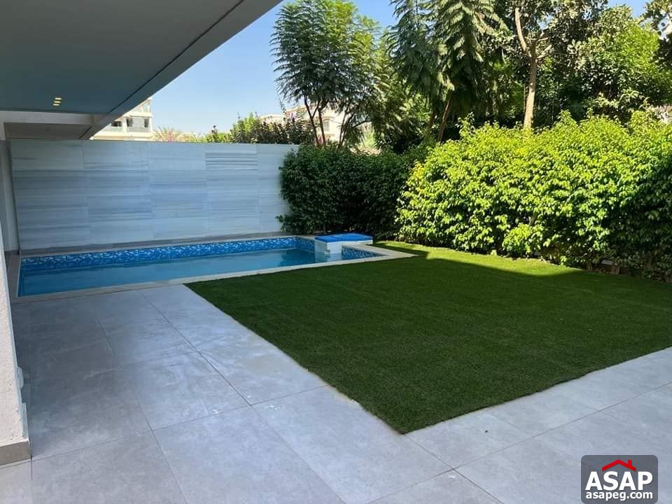 Ground Floor with Pool for Rent in Lake View Residence Ground Floor with Pool for Rent in Lake View Residence