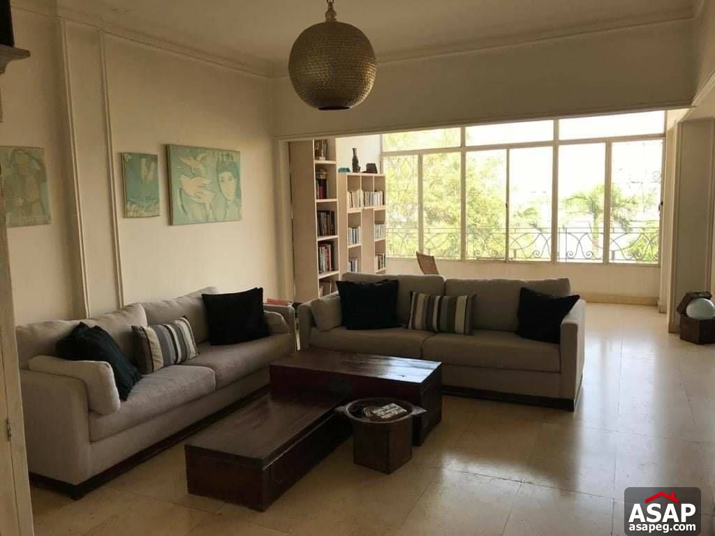 Apartment with Nile View for Rent in Zamalek