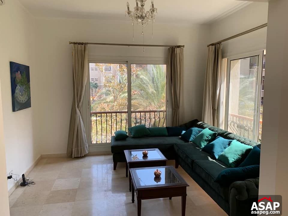 Apartment with Pool View for Rent in Katameya Plaza Apartment with Pool View for Rent in Katameya Plaza