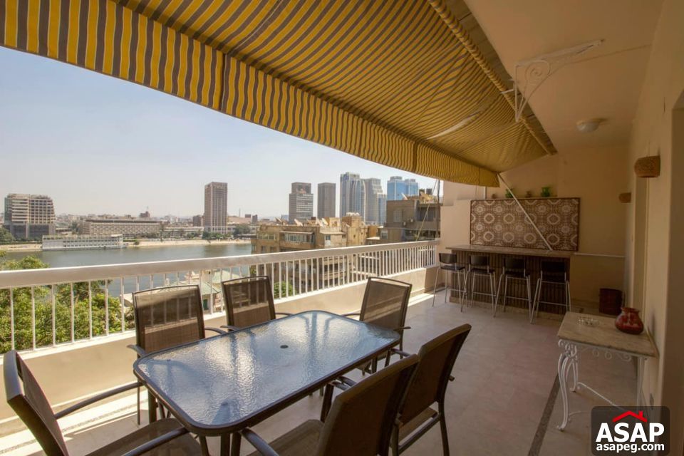 Apartment with Nile View for Rent in Zamalek