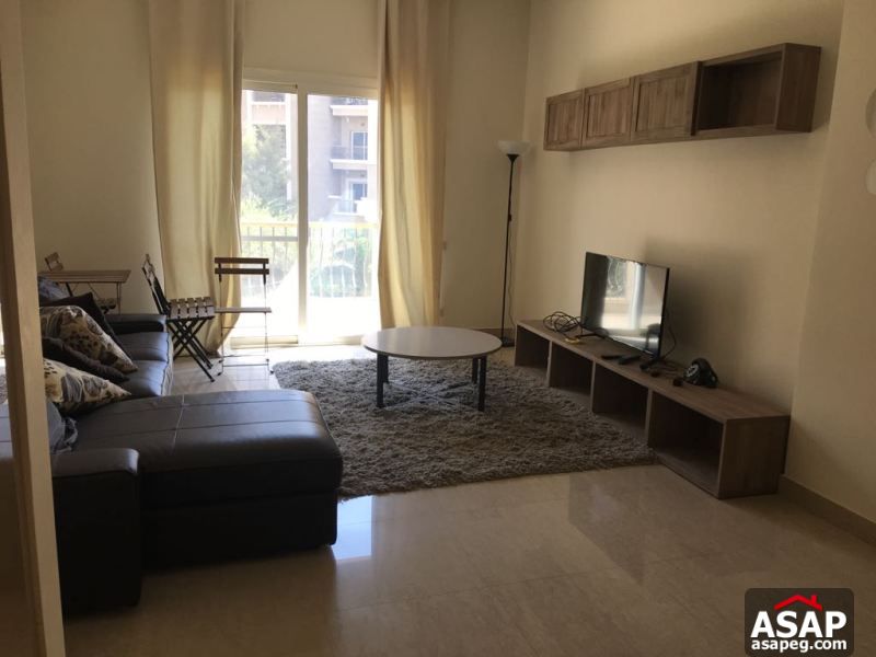 Furnished Apartment with Nice Balcony in Katameya Plaza Furnished Apartment with Nice Balcony in Katameya Plaza