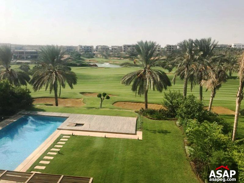 Apartment with Pool View for Rent in Katameya Dunes