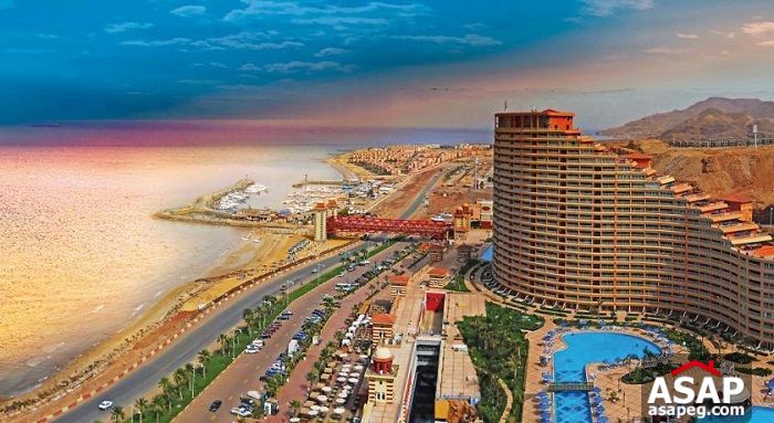 Furnished chalet for sale in Porto Sokhna Pyramids