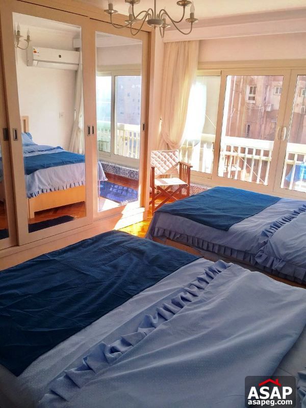 Furnished Apartment with Balcony in Zamalek