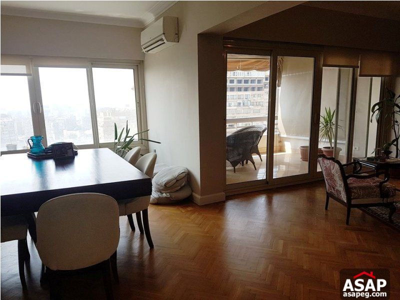 Furnished Apartment with Nile View for Rent in Zamalek Furnished Apartment with Nile View for Rent in Zamalek