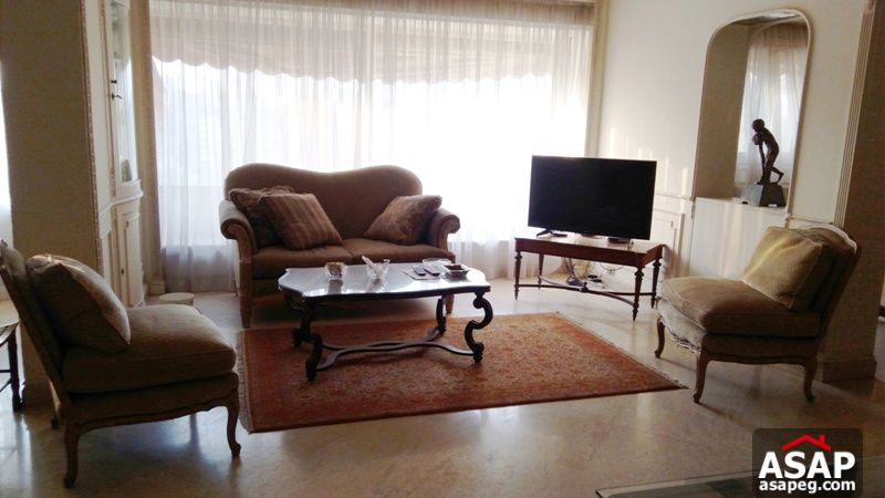Furnished Apartment with Nile View in Zamalek Furnished Apartment with Nile View in Zamalek