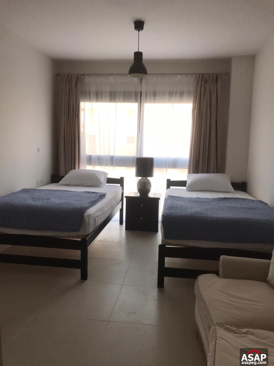 Furnished Chalet with Pool View for Sale in Marassi Furnished Chalet with Pool View for Sale in Marassi