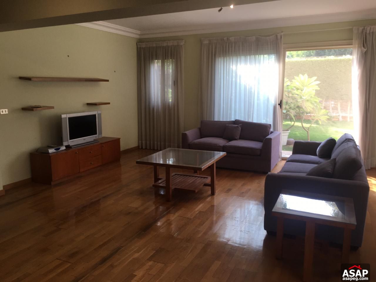 Furnished Apartment with Garden View in Katameya Heights Furnished Apartment with Garden View in Katameya Heights