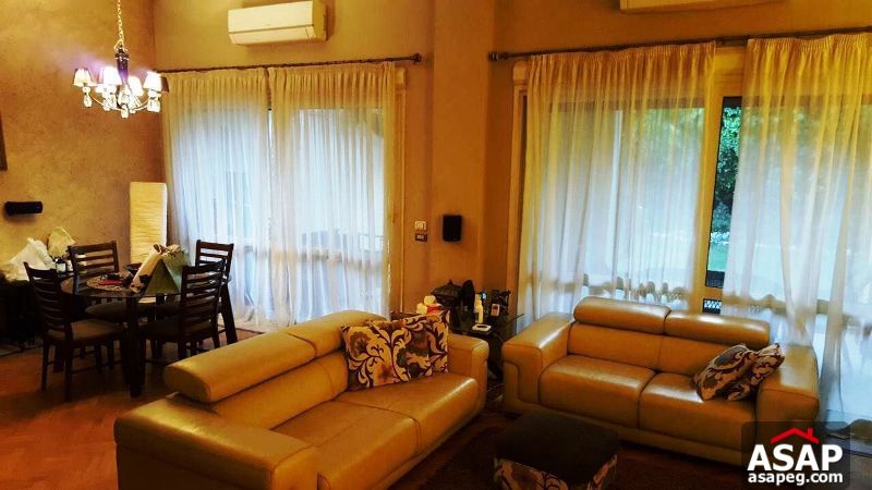 Furnished Villa with Big Garden for Rent in New Cairo Furnished Villa with Big Garden for Rent in New Cairo