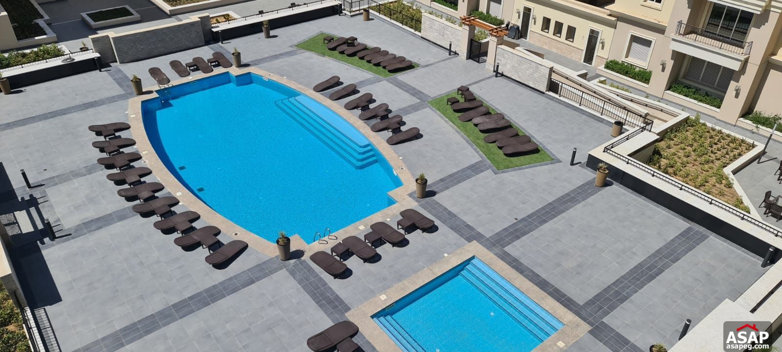 Apartment with Pool View for Rent in Mivida