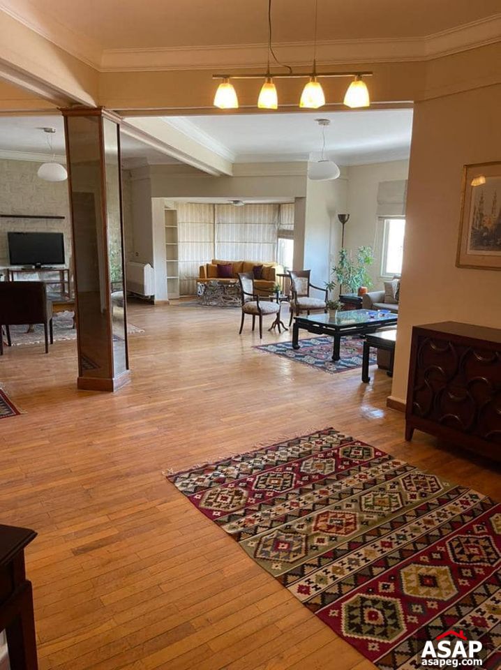 Apartment with Nile View for Rent in Zamalek