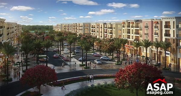 Apartment with pool view at Mivida boulevard