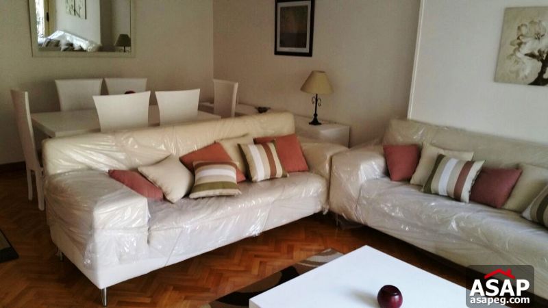 Furnished Apartment with Garden View for Rent in Maadi