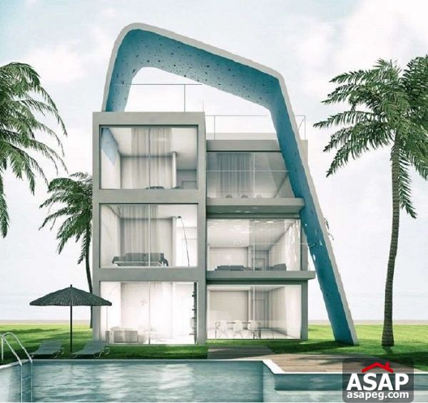 chalet at Fouka bay lagoon view